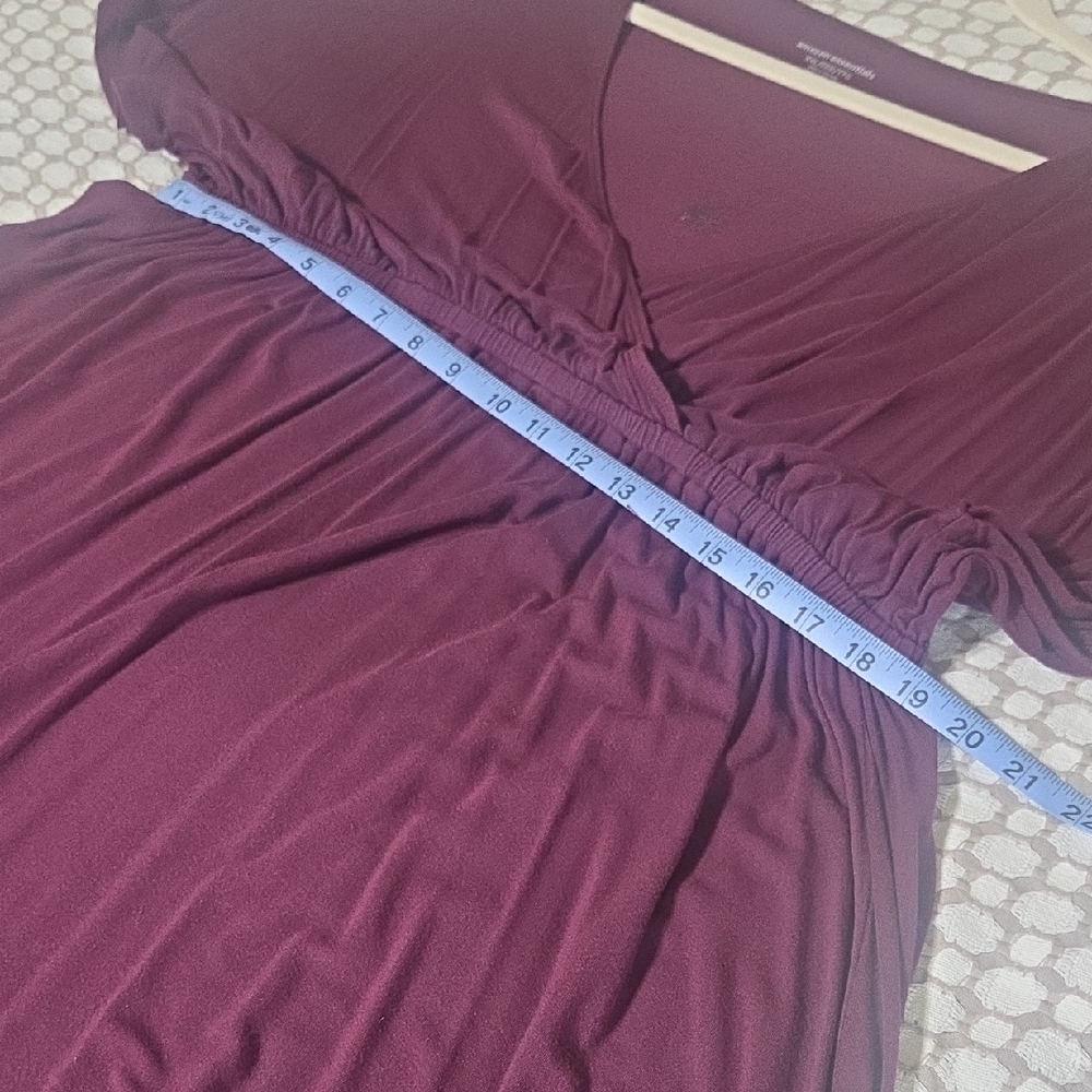 Purple Faux Wrap Dress - Picture 3 of 5